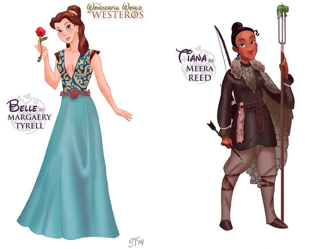Confira as princesas da Disney como personagens de Game of Thrones